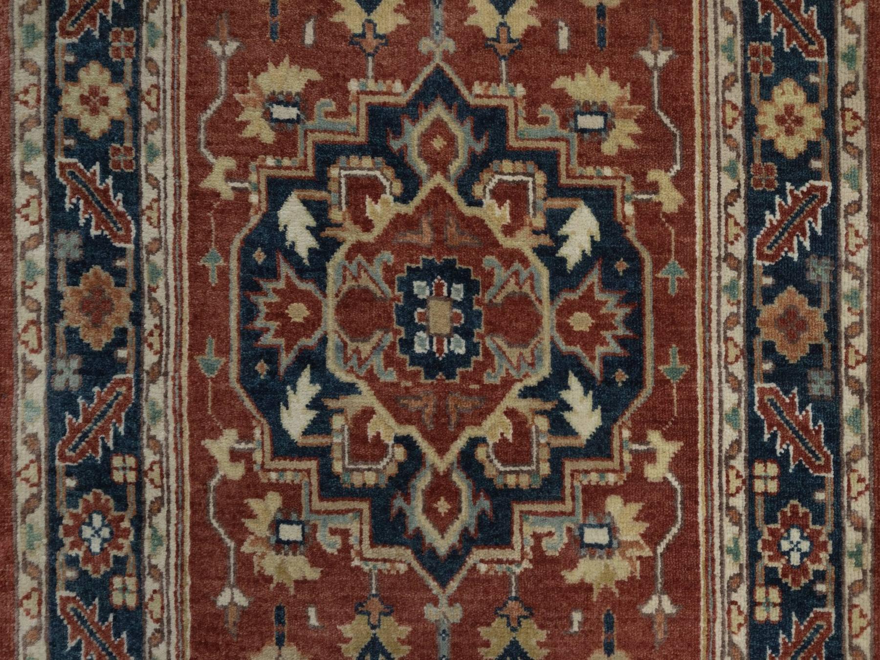 Heriz Heriz hand-knotted wool runner in Red, 2'4" x 10'2", SKU O092825 (view 5)