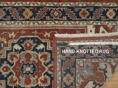 Heriz Heriz hand-knotted wool runner in Red, 2'4" x 10'2", SKU O092825 (view 8)