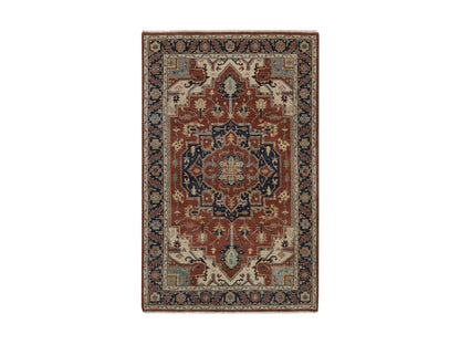 Heriz Heriz hand-knotted wool rug in Red, 3'11" x 6'2", SKU O092826