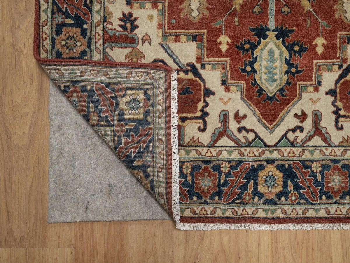 Heriz Heriz hand-knotted wool rug in Red, 3'11" x 6'2", SKU O092826 (view 3)