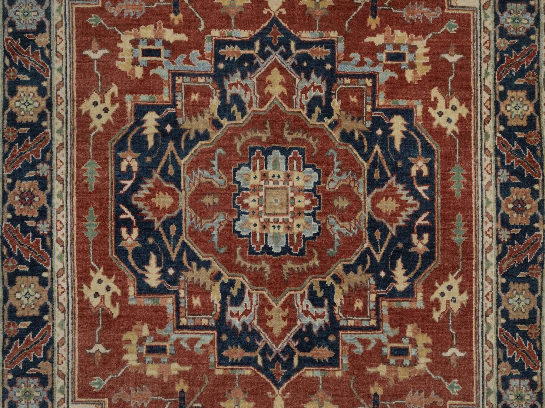 Heriz Heriz hand-knotted wool rug in Red, 3'11" x 6'2", SKU O092826 (view 5)