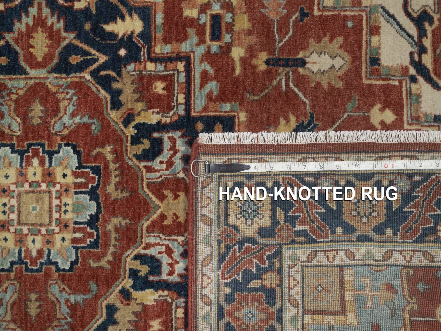Heriz Heriz hand-knotted wool rug in Red, 3'11" x 6'2", SKU O092826 (view 8)