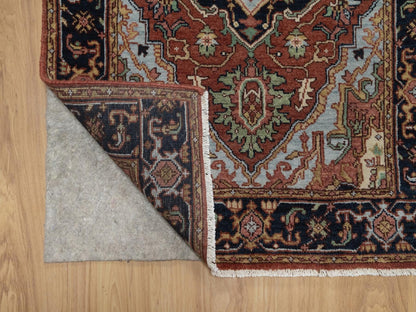 Heriz Heriz hand-knotted wool runner in Red, 2'7" x 13'9", SKU O092827 (view 3)
