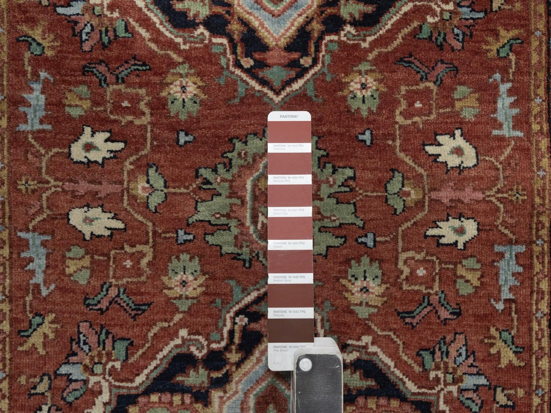 Heriz Heriz hand-knotted wool runner in Red, 2'7" x 13'9", SKU O092827 (view 4)