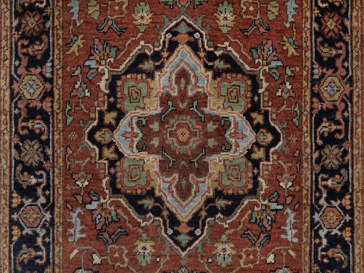 Heriz Heriz hand-knotted wool runner in Red, 2'7" x 13'9", SKU O092827 (view 5)