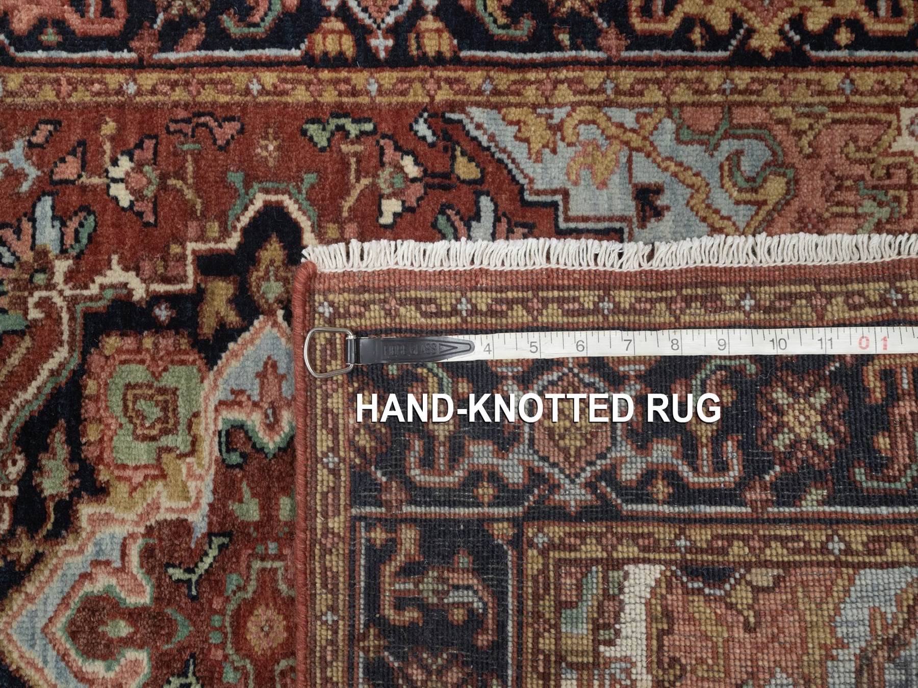 Heriz Heriz hand-knotted wool runner in Red, 2'7" x 13'9", SKU O092827 (view 8)