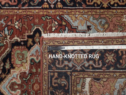 Heriz Heriz hand-knotted wool runner in Red, 2'7" x 13'9", SKU O092827 (view 8)