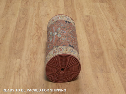 Heriz Heriz hand-knotted wool runner in Red, 2'7" x 23'9", SKU O092828 (view 6)