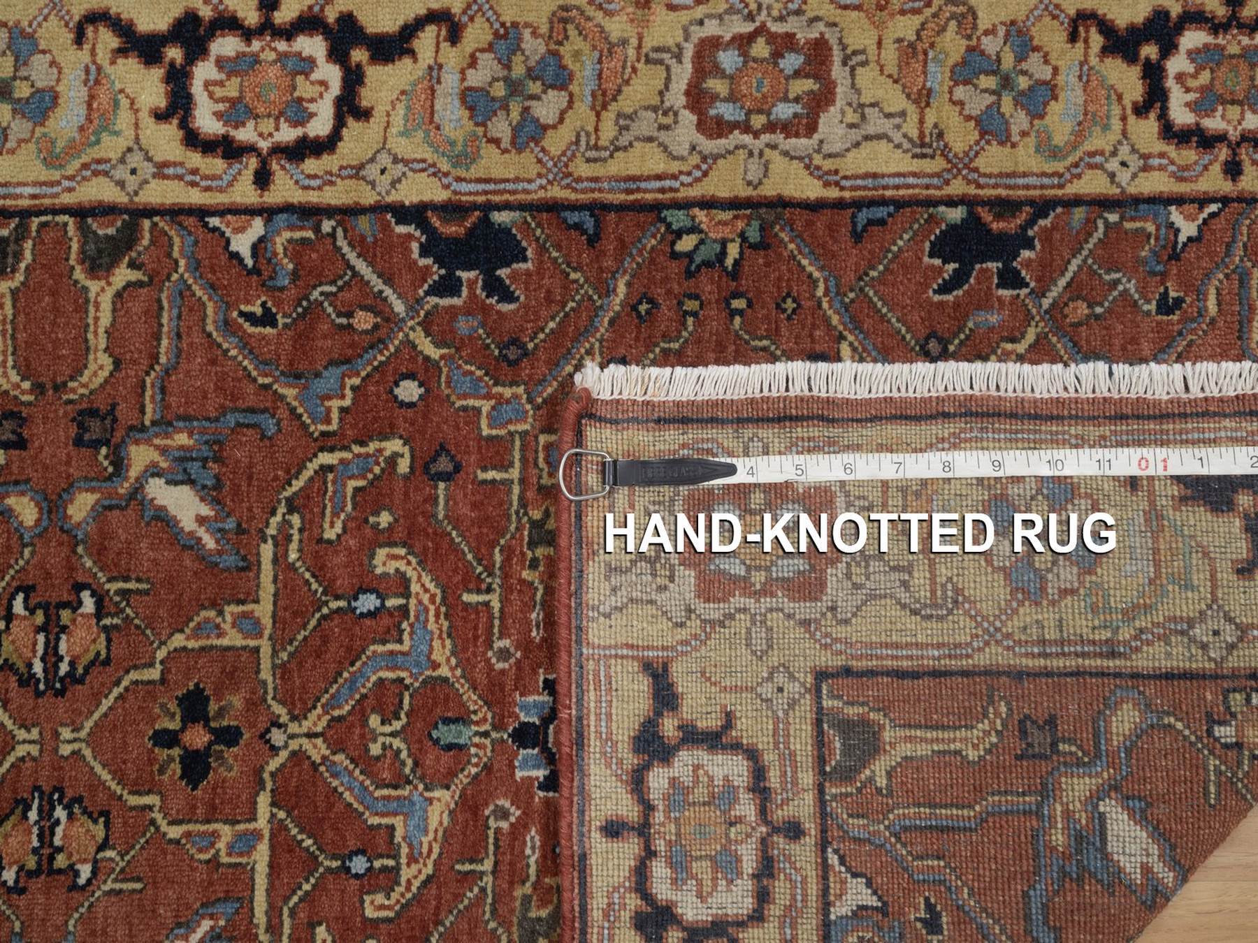 Heriz Heriz hand-knotted wool runner in Red, 2'7" x 23'9", SKU O092828 (view 8)