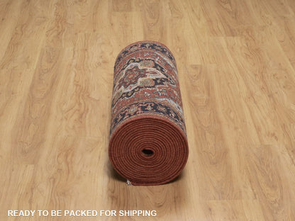 Heriz Heriz hand-knotted wool runner in Red, 2'7" x 27'8", SKU O092829 (view 6)