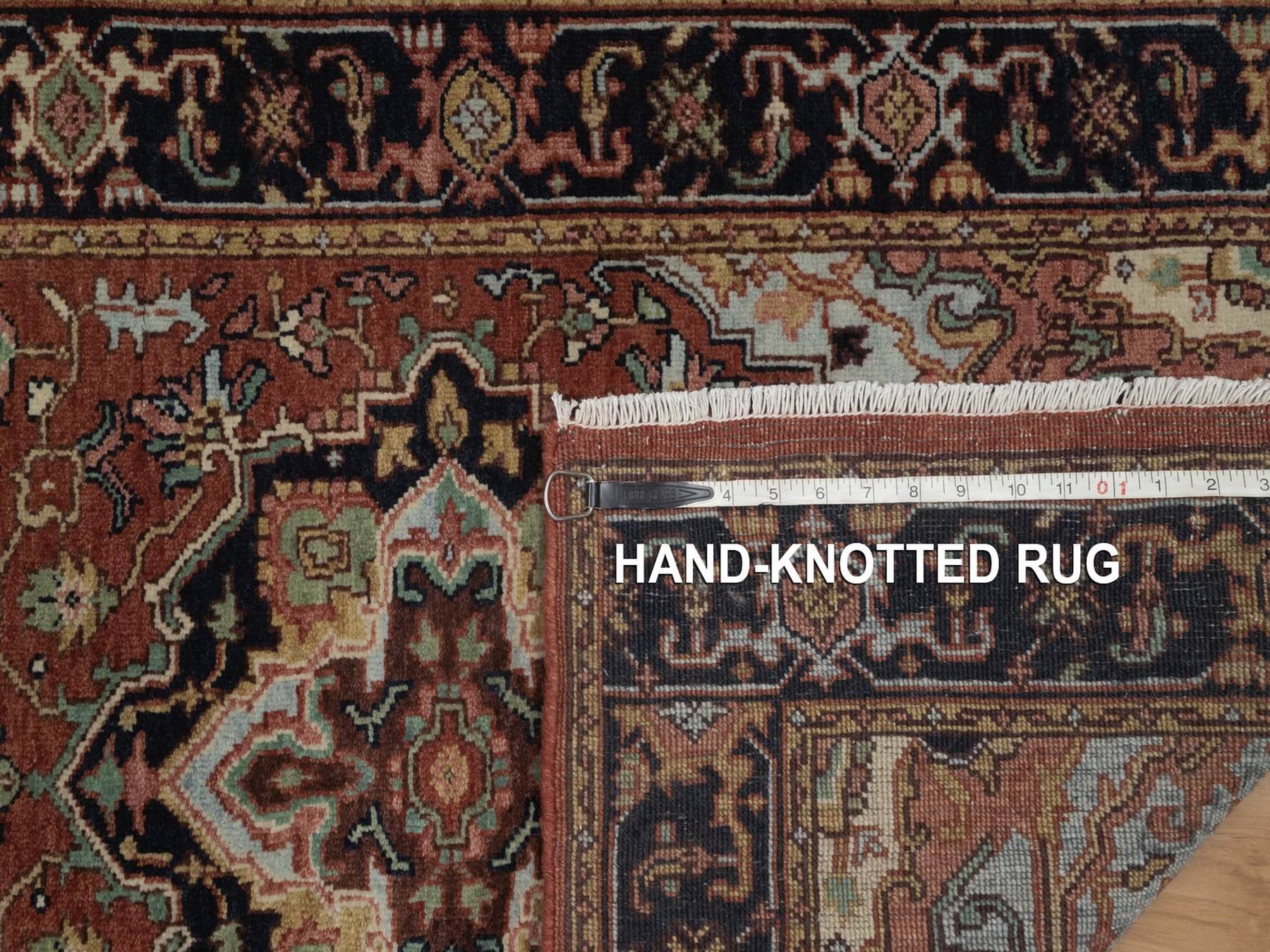 Heriz Heriz hand-knotted wool runner in Red, 2'7" x 27'8", SKU O092829 (view 8)