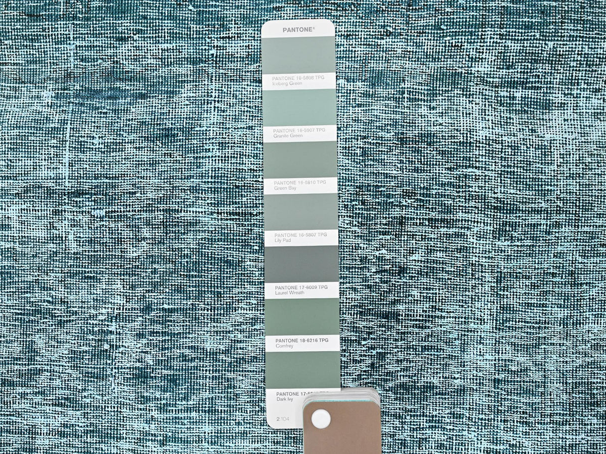 Tabriz Vintage hand-knotted wool runner in Overdyed, 2'7" x 7'9" — SKU O0934 (view 4)