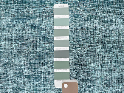 Tabriz Vintage hand-knotted wool runner in Overdyed, 2'7" x 7'9" — SKU O0934 (view 4)