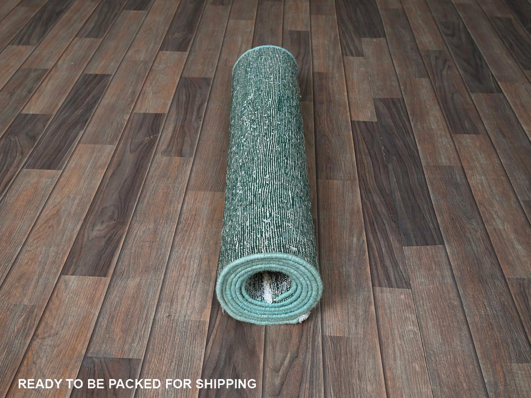 Tabriz Vintage hand-knotted wool runner in Overdyed, 2'7" x 7'9" — SKU O0934 (view 5)