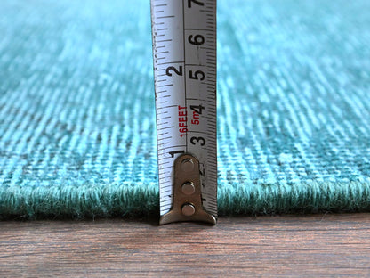 Tabriz Vintage hand-knotted wool runner in Overdyed, 2'5" x 11'1" — SKU O0935 (view 6)