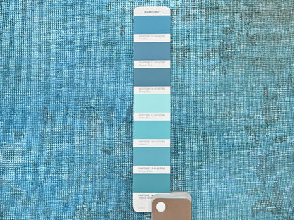 Tabriz Vintage hand-knotted wool runner in Overdyed, 2'5" x 9'10" — SKU O0937 (view 4)