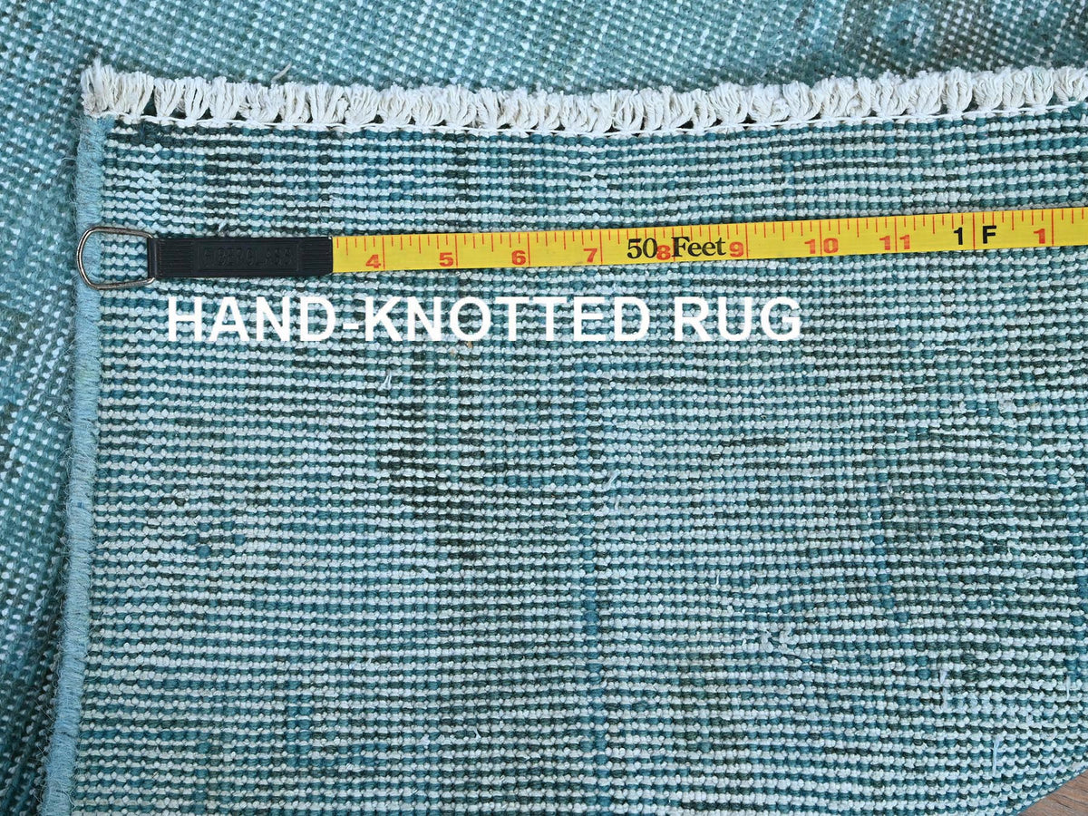 Tabriz Vintage hand-knotted wool runner in Overdyed, 2'5" x 9'10" — SKU O0937 (view 7)