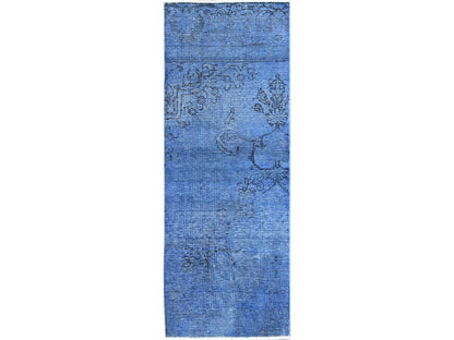 Tabriz Vintage hand-knotted wool runner in Overdyed, 2'2" x 6'2" — SKU O0943