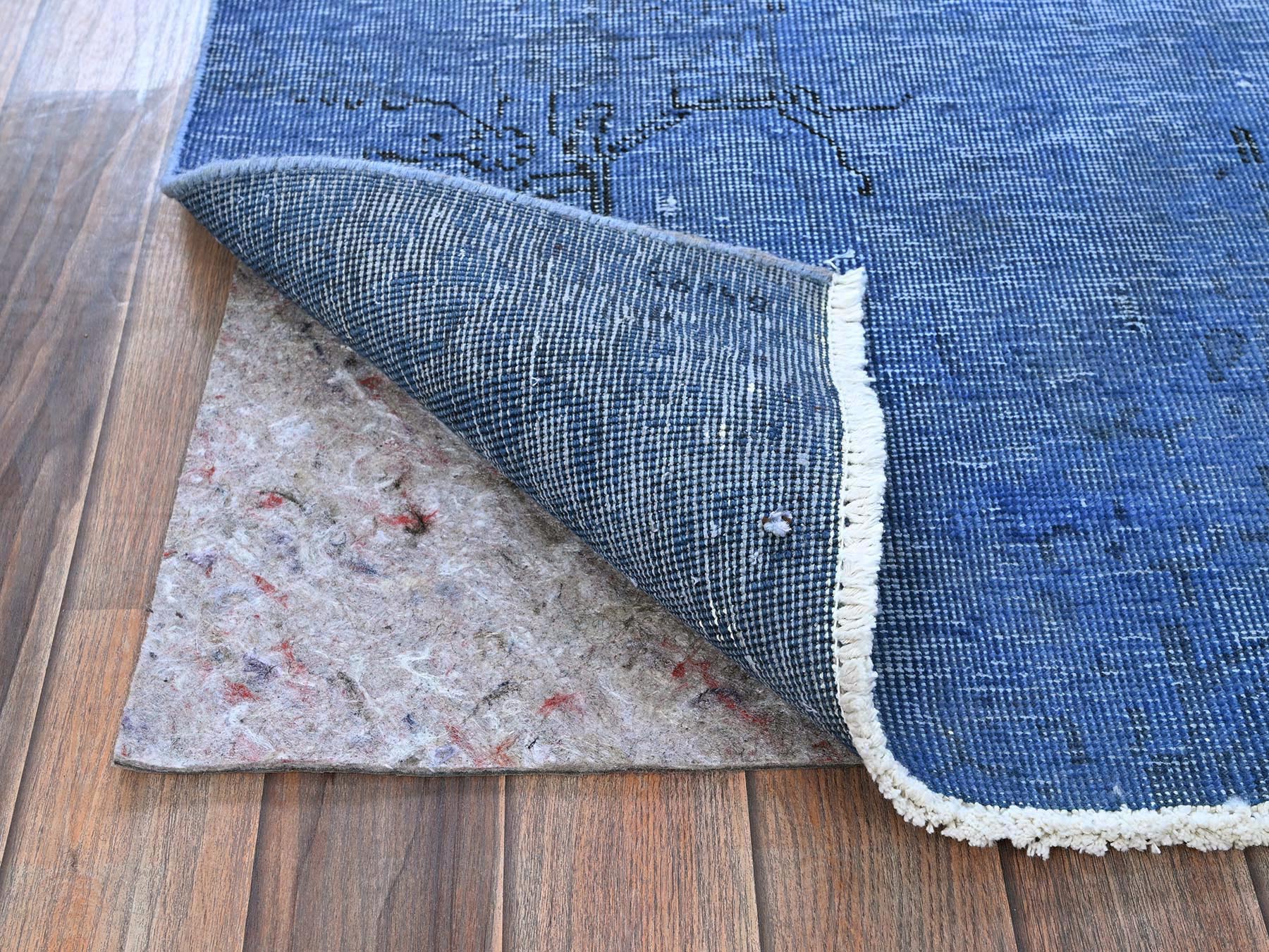 Tabriz Vintage hand-knotted wool runner in Overdyed, 2'2" x 6'2" — SKU O0943 (view 3)