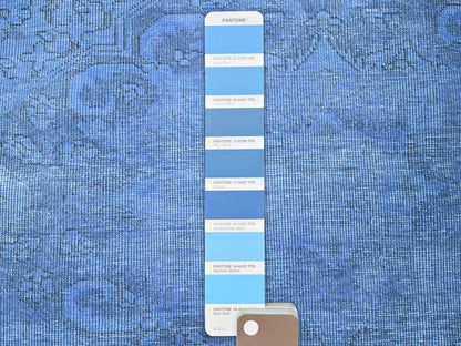 Tabriz Vintage hand-knotted wool runner in Overdyed, 2'6" x 9'10" — SKU O0945 (view 4)