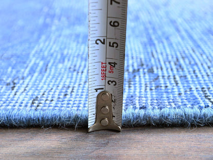 Tabriz Vintage hand-knotted wool runner in Overdyed, 2'6" x 9'10" — SKU O0945 (view 6)