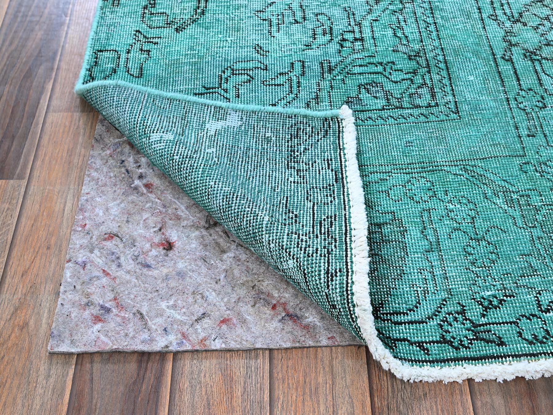 Tabriz Vintage hand-knotted wool runner in Overdyed, 2'3" x 7'5" — SKU O0946 (view 3)