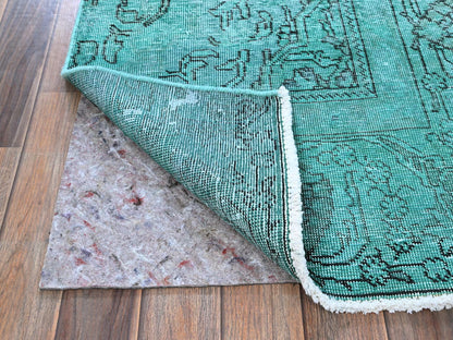 Tabriz Vintage hand-knotted wool runner in Overdyed, 2'3" x 7'5" — SKU O0946 (view 3)