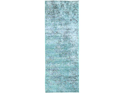 Tabriz Vintage hand-knotted wool runner in Overdyed, 1'11" x 5'8" — SKU O0949