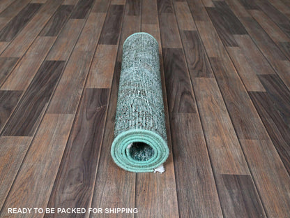 Tabriz Vintage hand-knotted wool runner in Overdyed, 1'11" x 5'8" — SKU O0949 (view 5)