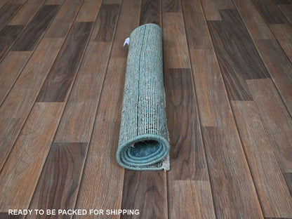Tabriz Vintage hand-knotted wool rug in Overdyed, 1'11" x 3'2" — SKU O0951 (view 5)