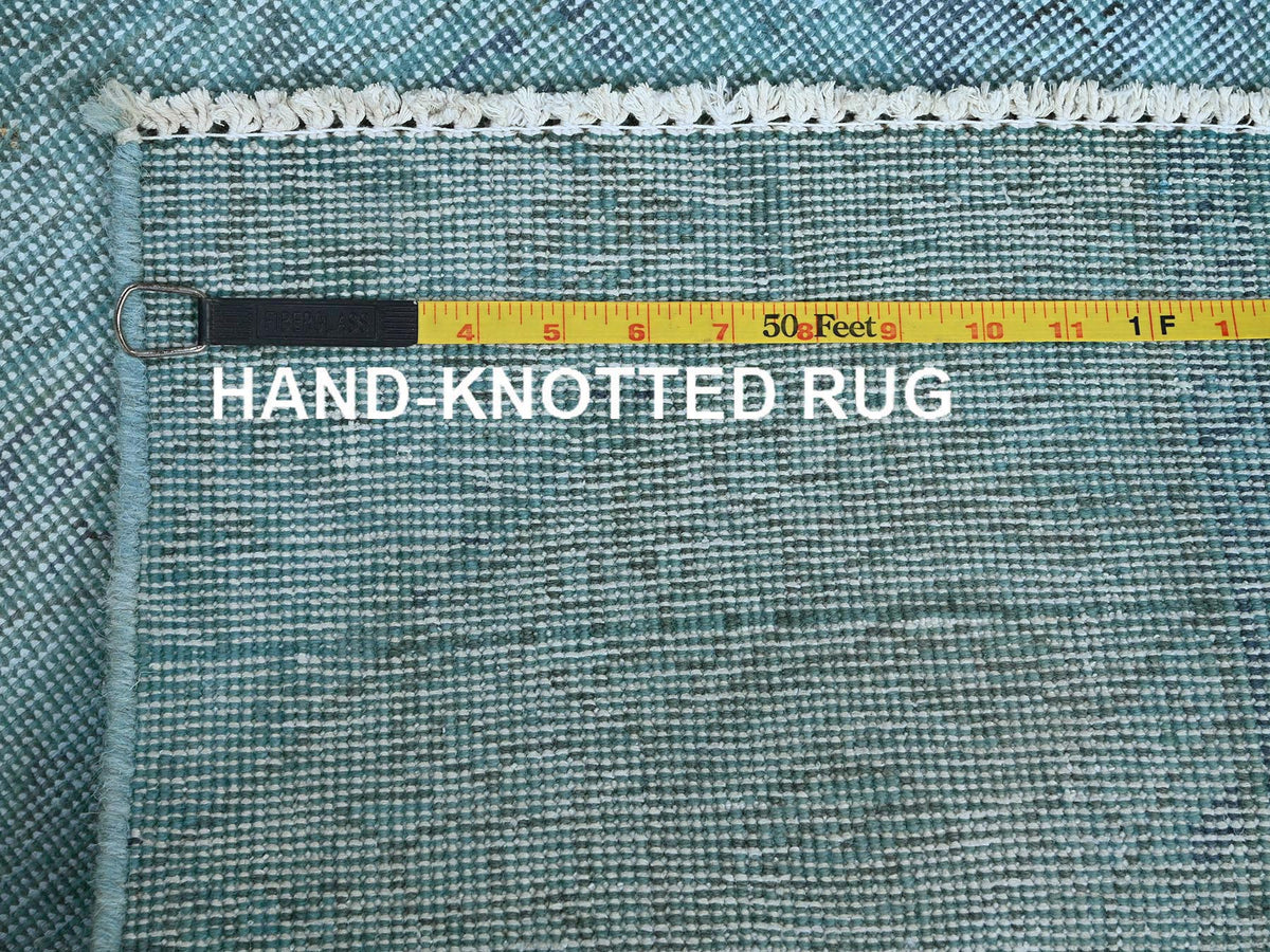 Tabriz Vintage hand-knotted wool rug in Overdyed, 1'11" x 3'2" — SKU O0951 (view 7)
