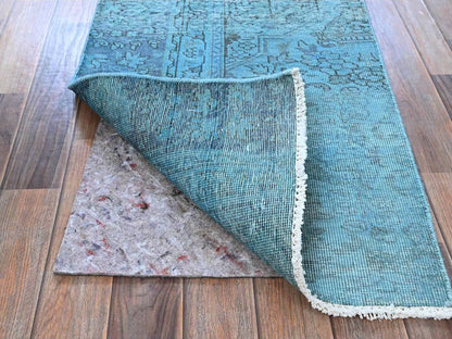 Persian Vintage hand-knotted wool runner in Overdyed, 2' x 6', SKU O0954 (view 3)