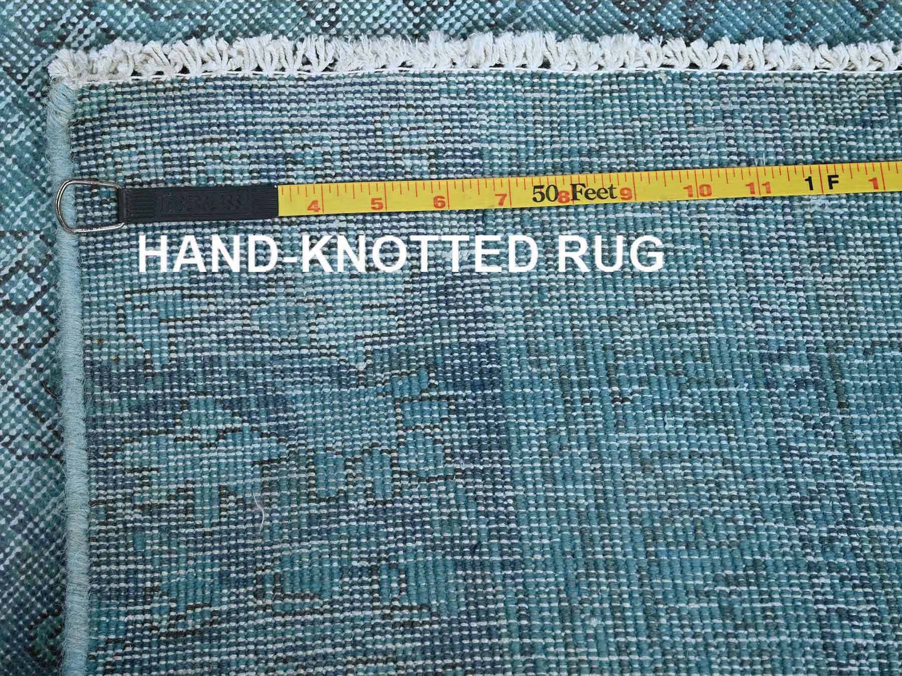 Persian Vintage hand-knotted wool runner in Overdyed, 2' x 6', SKU O0954 (view 7)