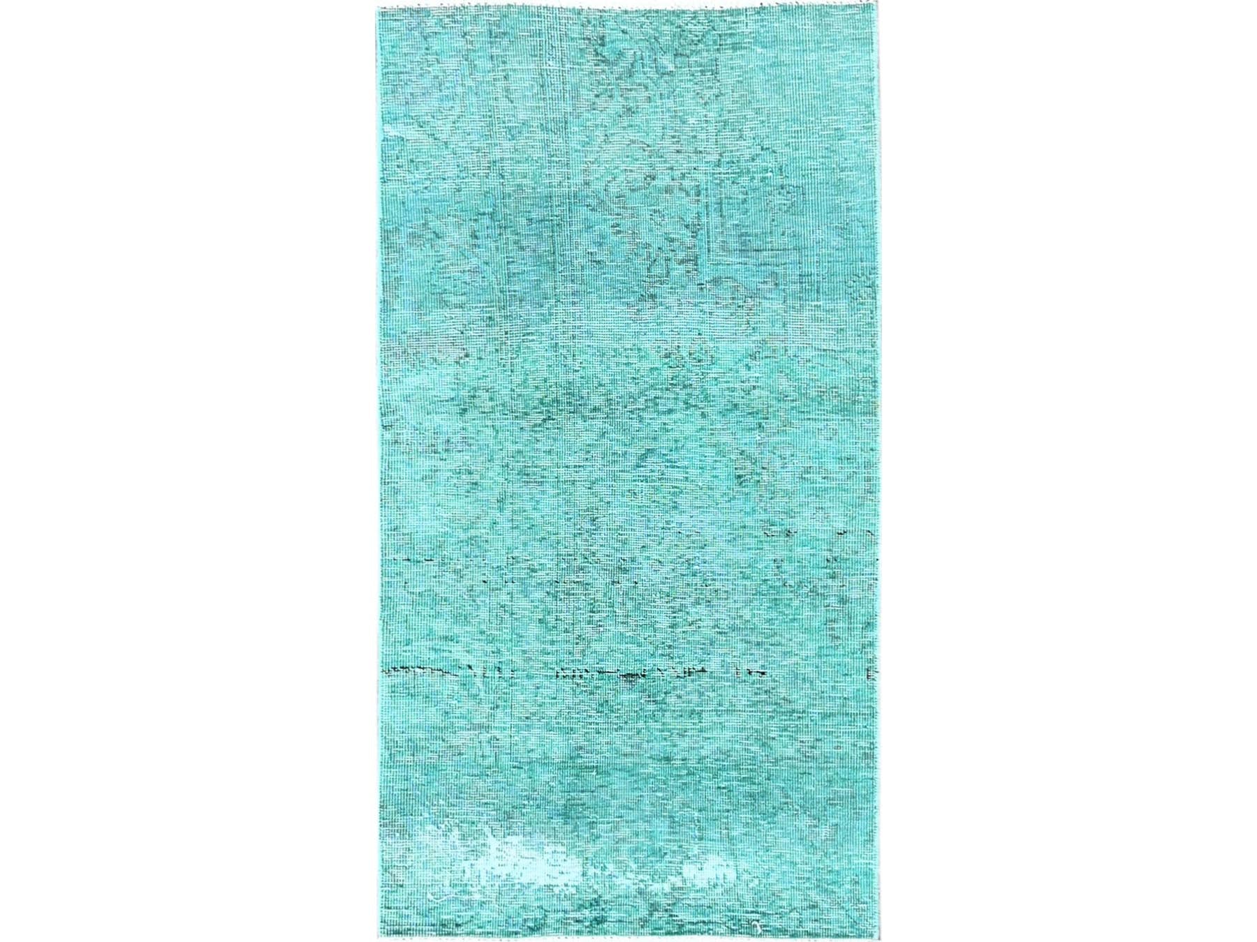 Tabriz Vintage hand-knotted wool rug in Overdyed, 2'3" x 4'6" — SKU O0955