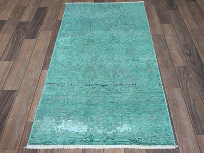 Tabriz Vintage hand-knotted wool rug in Overdyed, 2'3" x 4'6" — SKU O0955 (view 2)