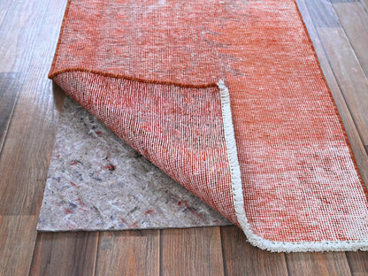 Tabriz Vintage hand-knotted wool runner in Overdyed, 1'11" x 5'6" — SKU O0958 (view 3)