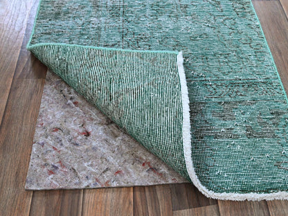 Tabriz Vintage hand-knotted wool runner in Overdyed, 2' x 5'8" — SKU O0962 (view 3)