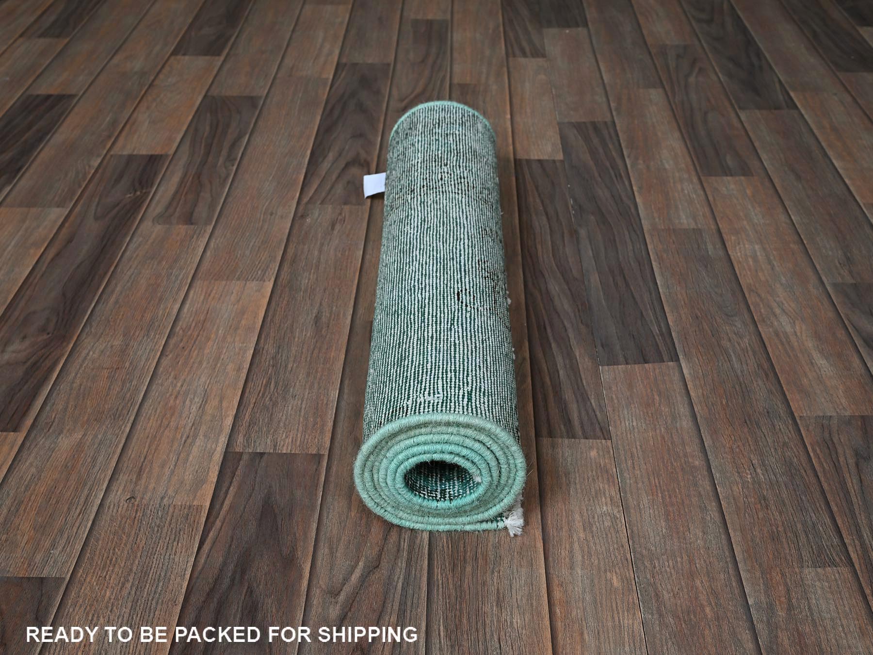 Tabriz Vintage hand-knotted wool runner in Overdyed, 2' x 5'8" — SKU O0962 (view 5)