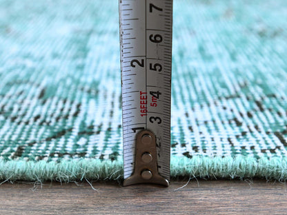 Tabriz Vintage hand-knotted wool runner in Overdyed, 2' x 5'8" — SKU O0962 (view 6)