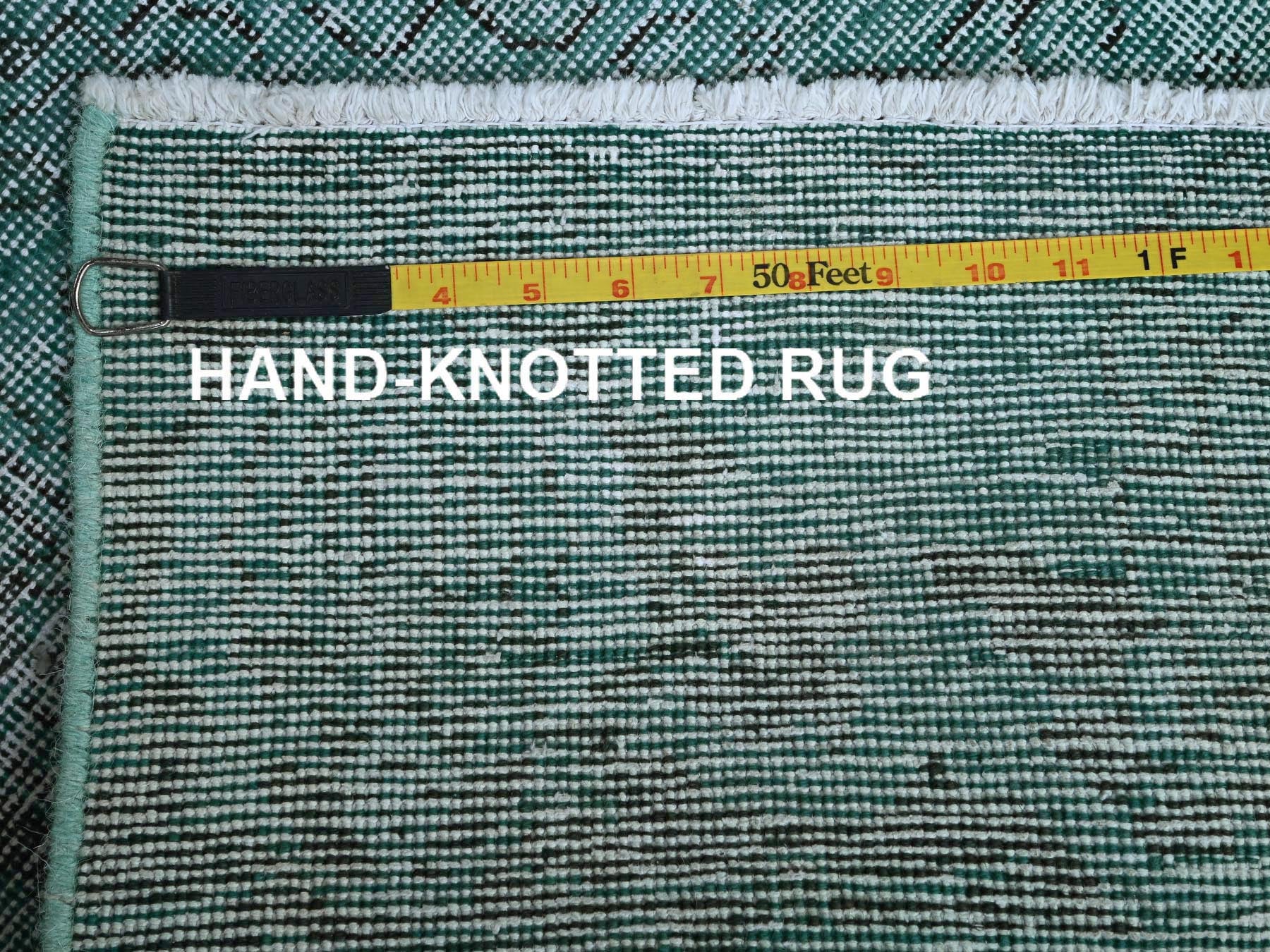 Tabriz Vintage hand-knotted wool runner in Overdyed, 2' x 5'8" — SKU O0962 (view 7)