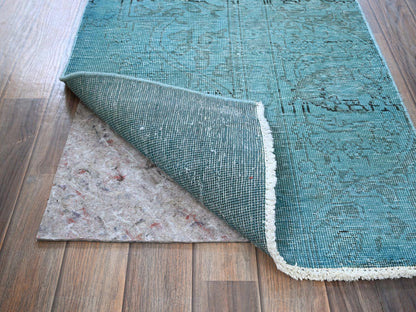 Tabriz Vintage hand-knotted wool runner in Overdyed, 2'3" x 6'2" — SKU O0966 (view 3)