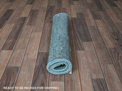 Tabriz Vintage hand-knotted wool runner in Overdyed, 2'3" x 6'2" — SKU O0966 (view 5)