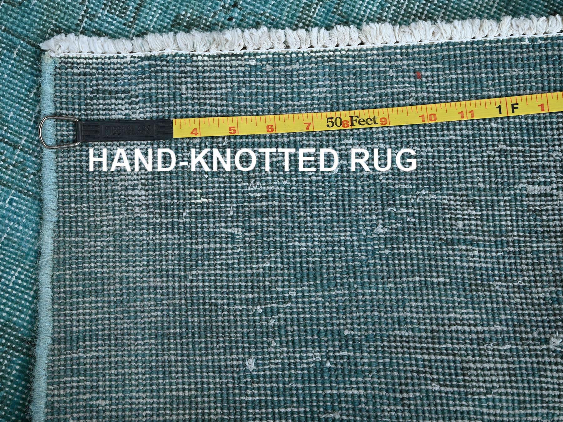 Tabriz Vintage hand-knotted wool runner in Overdyed, 2'3" x 6'2" — SKU O0966 (view 7)