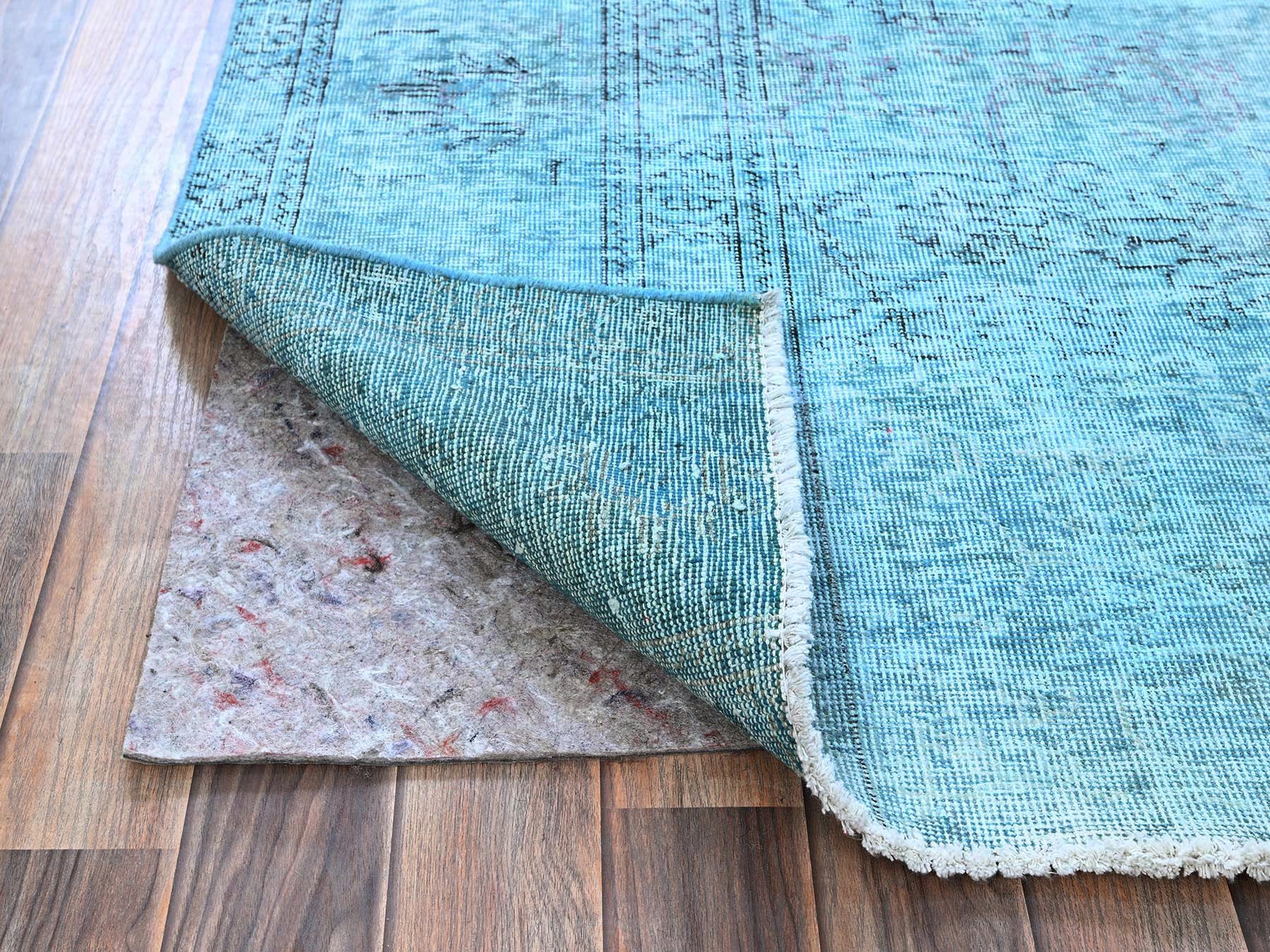 Tabriz Vintage hand-knotted wool rug in Overdyed, 3'1" x 5'1" — SKU O0970 (view 3)