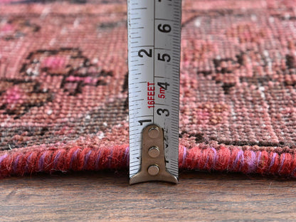 Tabriz Vintage hand-knotted wool runner in Overdyed, 2'6" x 9'3" — SKU O0989 (view 6)