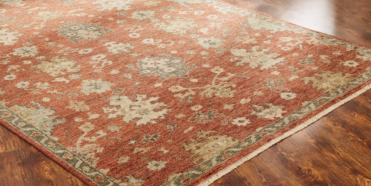 Hand Knotted Wool Oushak Rug KLL7460