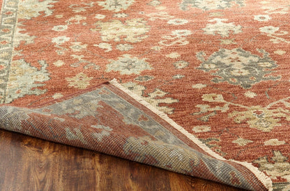 Hand Knotted Wool Oushak Rug KLL7460