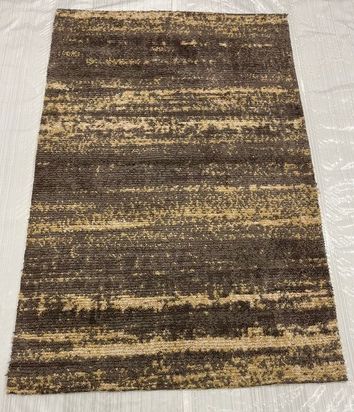 Modern Wool Hand Knotted Rug Grey 3x5  -EB-11