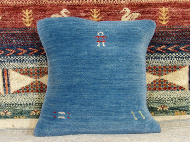 Handwoven accent pillow cover, detail view