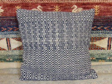 Handwoven accent pillow cover, detail view